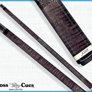 Pool cue set with wood grain design