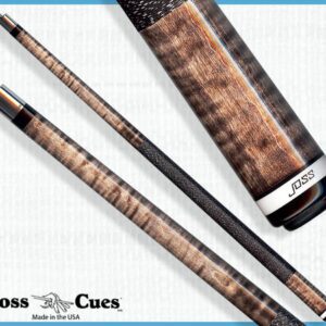 Pool cue with wood grain texture