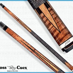 Joss pool cue with intricate wood design
