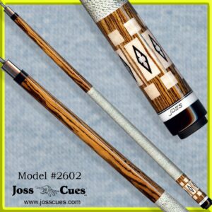 Stylish billiard cue on display