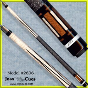 Elegant billiard cue on blue background