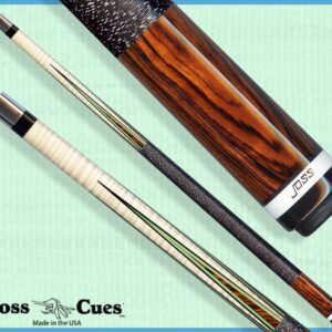 Joss Cues pool stick close-up