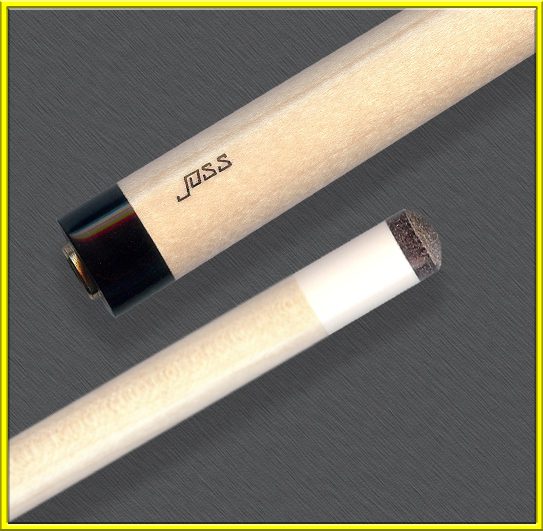 Pool cue tip and joint close-up.
