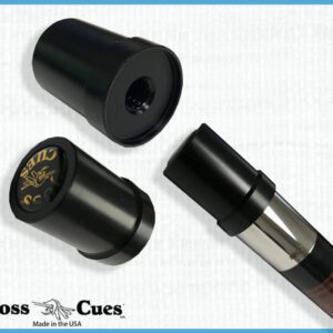 Joss Cues joint protectors and logo
