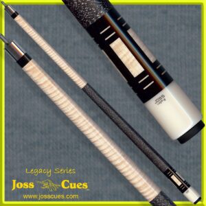 Light curly maple cue with black wrap