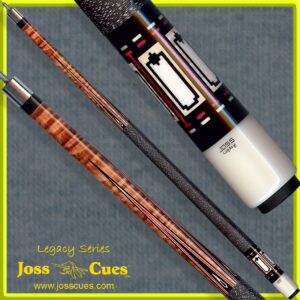 Legacy cue with multicolor stringer accents