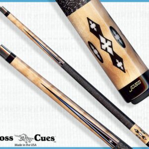 Joss Cues pool stick close-up