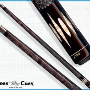Black-accented cue featuring white elongated inlays