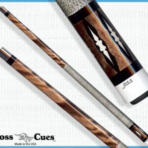 Elegant billiard cue set on display