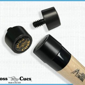 Pool cue with joint protectors